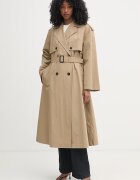 Weekend Max Mara шлифер дамски от памук GIUNCHI бежов 2615021011600