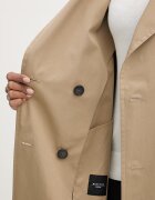 Weekend Max Mara шлифер дамски от памук GIUNCHI бежов 2615021011600