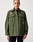 Weekend Max Mara яке дамско от памук WKDRAZZA зелено 2625086011600