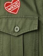 Weekend Max Mara яке дамско от памук WKDRAZZA зелено 2625086011600