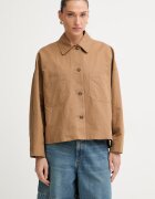 Weekend Max Mara яке тип риза дамско с лен VETTURA кафяво 2615041082600