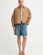 Weekend Max Mara яке тип риза дамско с лен VETTURA кафяво 2615041082600