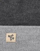 wheat шапка beanie за деца от мериносова вълна сива 7611-567