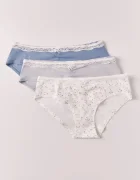 women'secret бикини дамски с памук 3 броя многоцветни 4934531