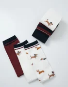 women'secret чорапи дамски 3 броя многоцветни 4484863