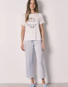women'secret домашен комплект дамски от вискоза бял 3133509
