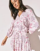 women'secret домашен комплект дамски от вискоза виолетов 4853725