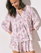 women'secret домашен комплект дамски от вискоза виолетов 4853725