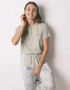women'secret Комплект пижама в зелено 3592473