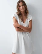 women'secret нощница дамска от памук бежова 4924804