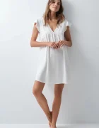 women'secret нощница дамска от памук бежова 4924804