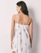 women'secret нощница дамска от памук бяла 4363638