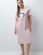 women'secret нощница дамска от памук розова 4444828