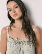 women'secret нощница дамска от памук жълта 4443622