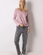 women'secret Памучно долнище на пижама в сиво от памук 3702282