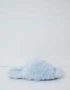 women'secret пантофи дамски MMM FUR SLPRS BLUE сини 4994441