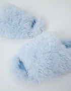 women'secret пантофи дамски MMM FUR SLPRS BLUE сини 4994441