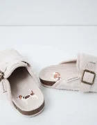 women'secret пантофи дамски с плюшена повърхност HW STRAP BIO бежови 4994448