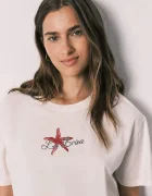women'secret пижама дамска от памук бежова 3134029