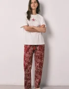 women'secret пижама дамска от памук бежова 3134032
