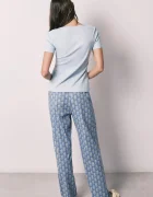 women'secret пижама дамска от памук синя 3593069