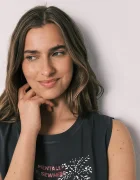 women'secret пижама дамска от памук сива 3134030