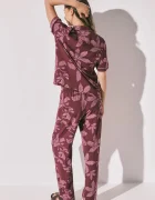 women'secret пижама дамска от вискоза бордо 3794099