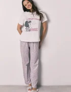 women'secret пижама от две части дамска от памук бежова 3133529