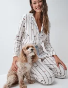 women'secret пижама от две части дамска от памук бежова 3794107