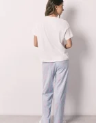women'secret пижама от две части дамска от памук бяла 3593068