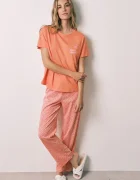 women'secret пижама от две части дамска от памук оранжева 3134037