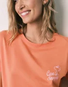 women'secret пижама от две части дамска от памук оранжева 3134037