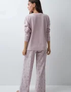 women'secret пижама от две части дамска от памук розова 3134073