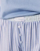 women'secret Пижама от две части дамска от памук синя 3593030