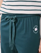 women'secret Пижама от две части дамска от памук тюркоазена 3133519