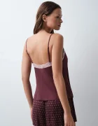 women'secret пижама от две части дамска от вискоза бордо 2544857