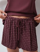 women'secret пижама от две части дамска от вискоза бордо 2544857