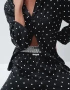 women'secret пижама от две части дамска от вискоза черна 2544853