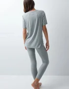 women'secret пижама от две части дамска с модал сива 4754187