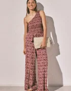 women'secret пижама с къси ръкави дамска бордо 3273321