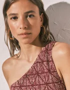 women'secret пижама с къси ръкави дамска бордо 3273321
