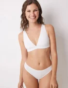 women'secret сутиен от памук с еластан бял 5691556
