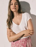 women'secret тениска basic дамска от памук бежова 3274517