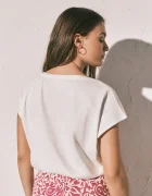 women'secret тениска basic дамска от памук бежова 3274517