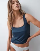 women'secret топ дамски с вискоза син 7664651