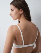 women'secret триъгълен сутиен с памук бял 5054895