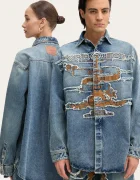 Y/Project Дънкова риза EVERGREEN PARIS' BEST PATCH DENIM SHIRT