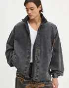 Y/Project Дънково яке EVERGREEN PINCHED LOGO DENIM WINDBREAKER