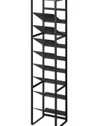 Yamazaki Поставка за бутилки с плот Tower 885 cm в черно
