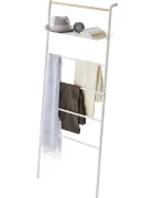 Yamazaki Закачалка за стена Tower 160 cm в бяло